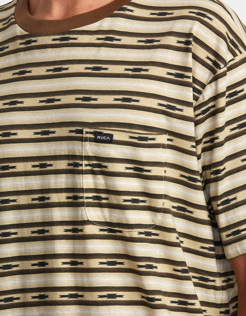 RVCA Tortuga Striped Mens Pocket Tee image number 3