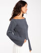 RSQ Womens Off The Shoulder Sweater image number 3