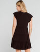 SKY AND SPARROW V Neck Babydoll Dress image number 3
