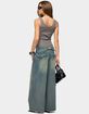 EDIKTED Adjustable Button Low Rise Baggy Jeans image number 4
