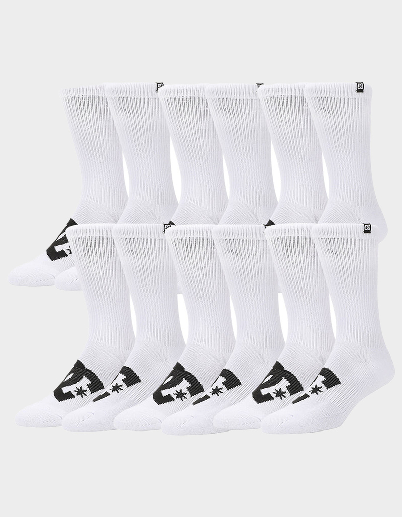 DC SHOES Logo 6 Pack Mens Crew Socks image number 0