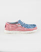HEY DUDE Wally Patriotic Mens Shoes image number 2
