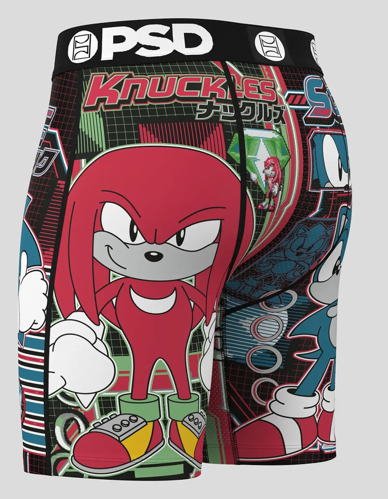PSD Sonic Vs. Knuckles Mens Boxer Briefs image number 2