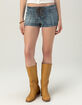 RSQ Womens Low Rise Lace Up Micro Shorts image number 2