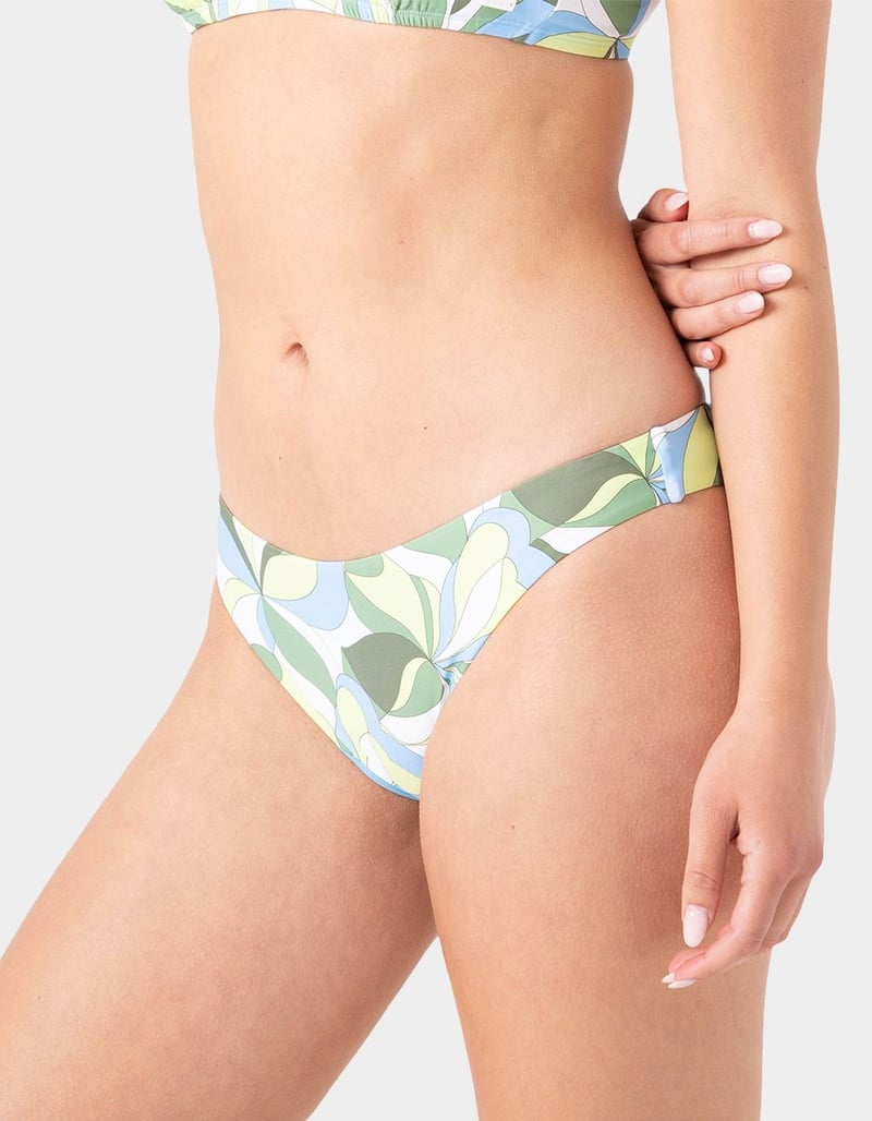 ROXY Surf Break Shirred Hipster Cheeky Womens Bikini Bottoms image number 1