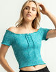 ROXY Us Together Womens Off The Shoulder Top image number 1