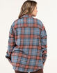 RSQ Womens Oversized Plaid Flannel image number 7