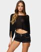 EDIKTED Laline Oversized Knit Crop Top image number 1