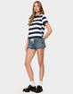 EDIKTED Valetta Oversized Striped Tee image number 4