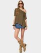 EDIKTED Josy Off Shoulder Handkerchief Top image number 5