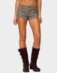 EDIKTED Ayvey Plaid Tailored Micro Shorts image number 1