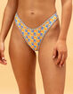 KULANI KINIS Sunburst High Leg Thong Bikini Bottoms image number 2
