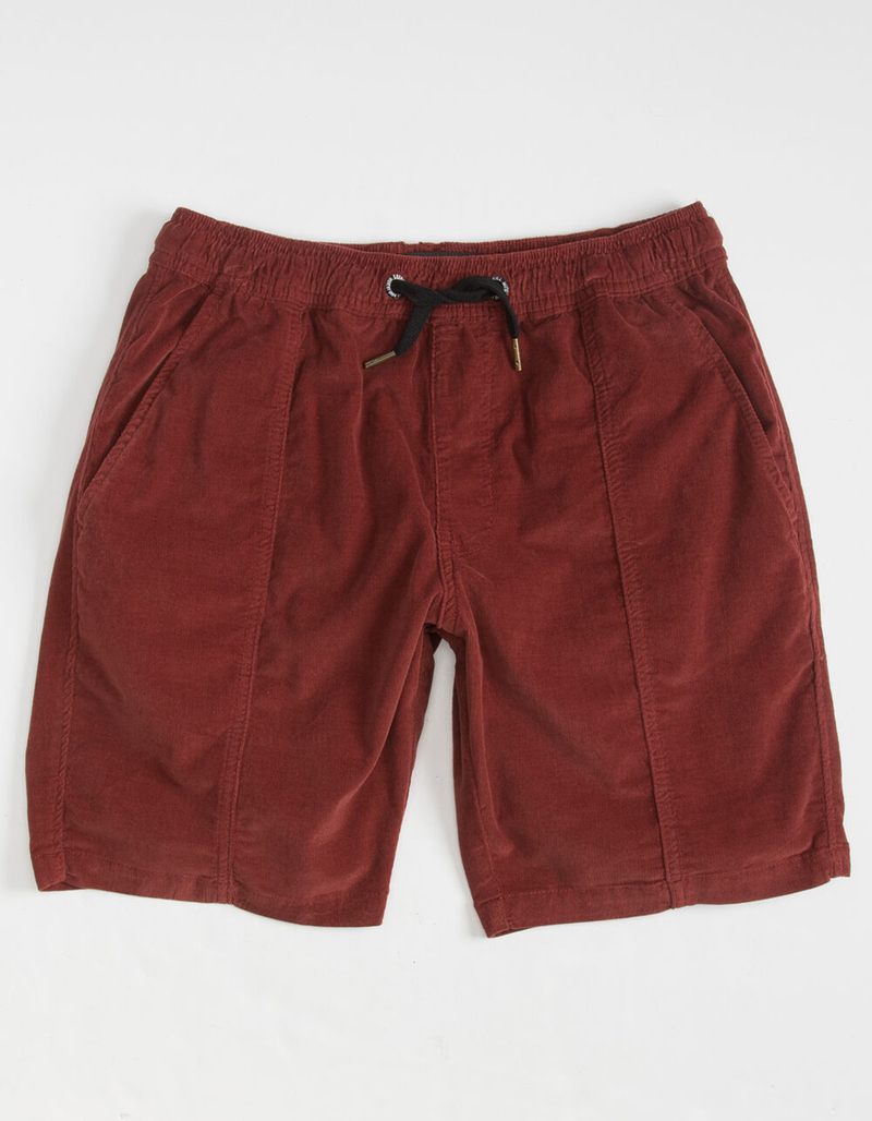 EZEKIEL Johnson Mens Deep Red Shorts image number 0