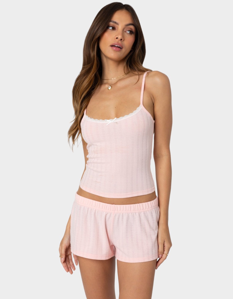 EDIKTED Irene Pointelle Tank Top image number 0