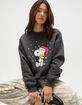 RSQ x Peanuts Snow Mens Oversized Crewneck Sweatshirt image number 4