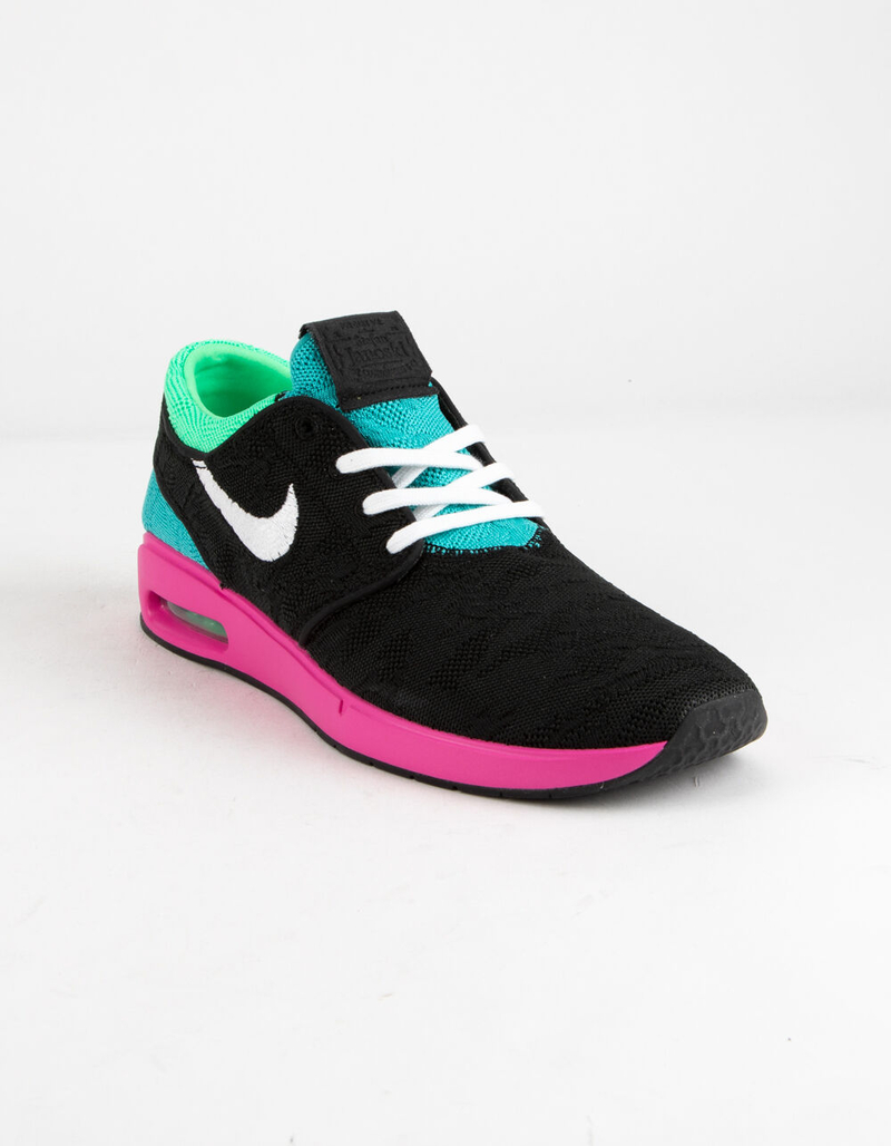 NIKE SB Air Max Janoski Black & Vert Electro Mens Shoes image number 1