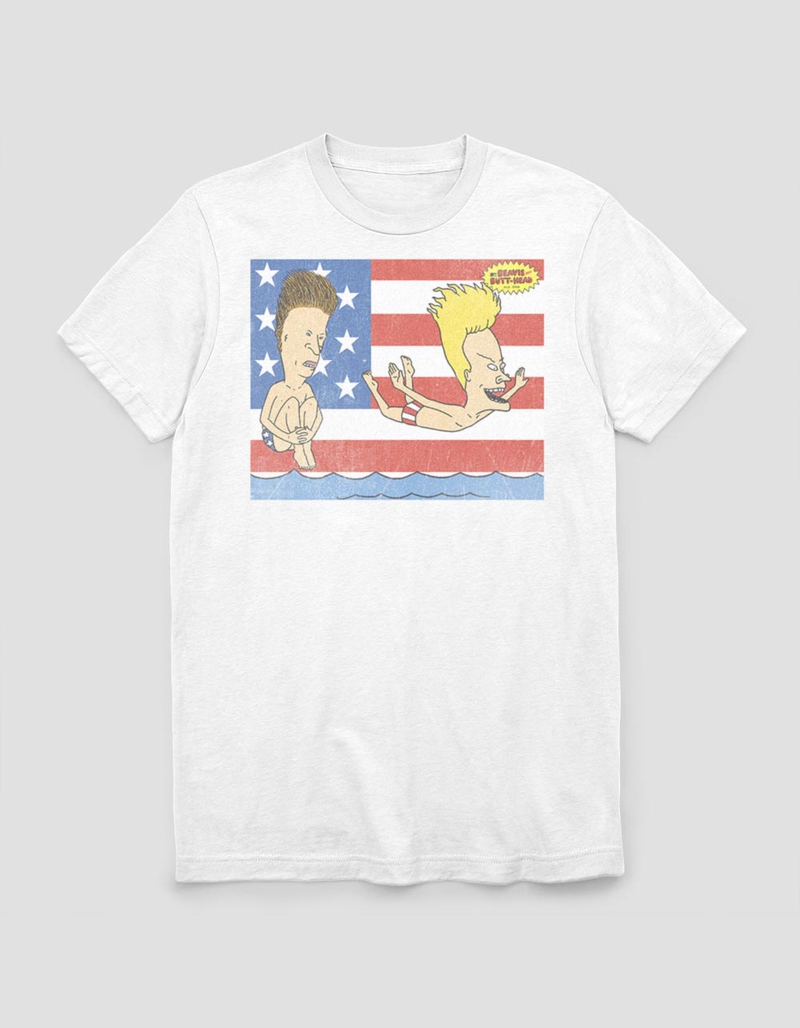 BEAVIS AND BUTT-HEAD 'Merica Unisex Tee image number 0