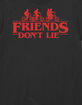 STRANGER THINGS Friends Don't Lie Unisex Tee image number 2