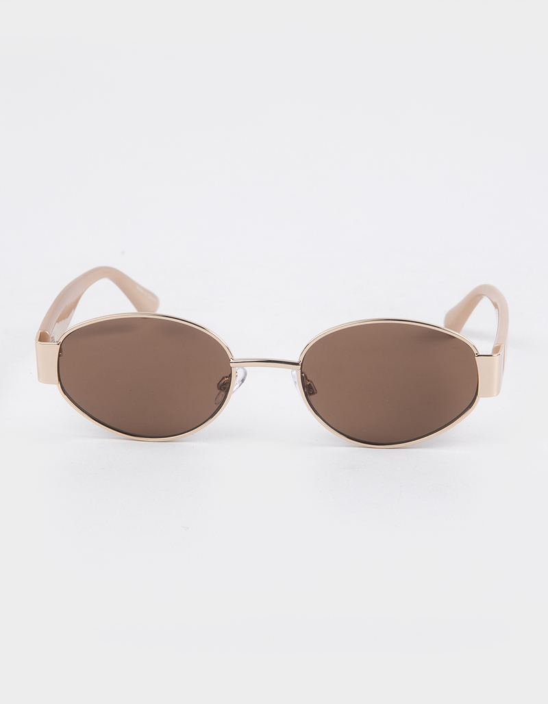 RSQ Oval Metal Sunglasses image number 1