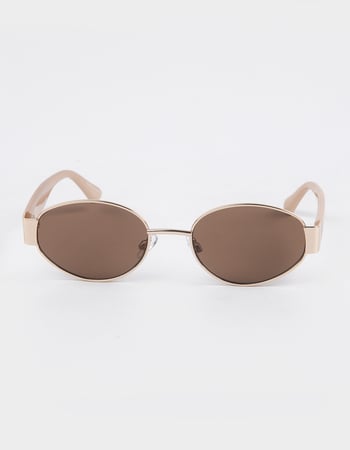 RSQ Oval Metal Sunglasses Alternative Image