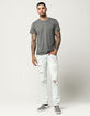 RSQ Seattle Mens Skinny Taper Ripped Jeans image number 5