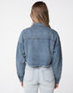 RSQ Crop Frayed Womens Denim Jacket image number 3