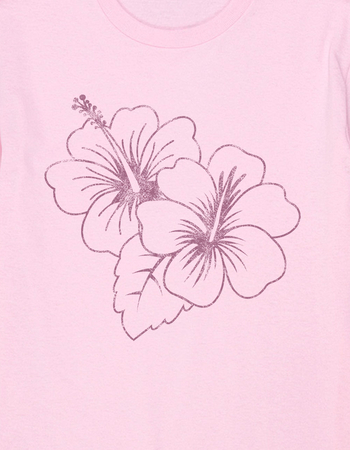 HIBISCUS Duo Outline Unisex Kids Tee Alternative Image
