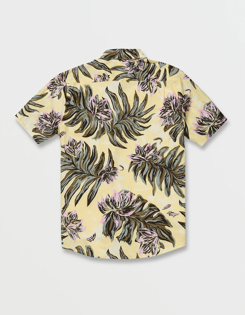 VOLCOM Marble Floral Mens Button Up Shirt image number 4
