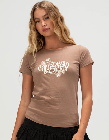 NECTAR CLOTHING California Poppy Womens Loose Tee Primary Image