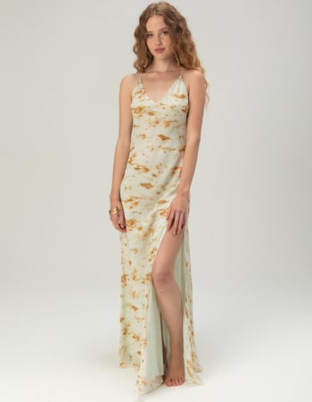WEST OF MELROSE Womens Animal Print Maxi Dress Primary Image