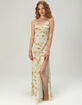 WEST OF MELROSE Womens Animal Print Maxi Dress image number 1