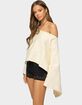EDIKTED Sharla Off Shoulder Poncho Sweater image number 2