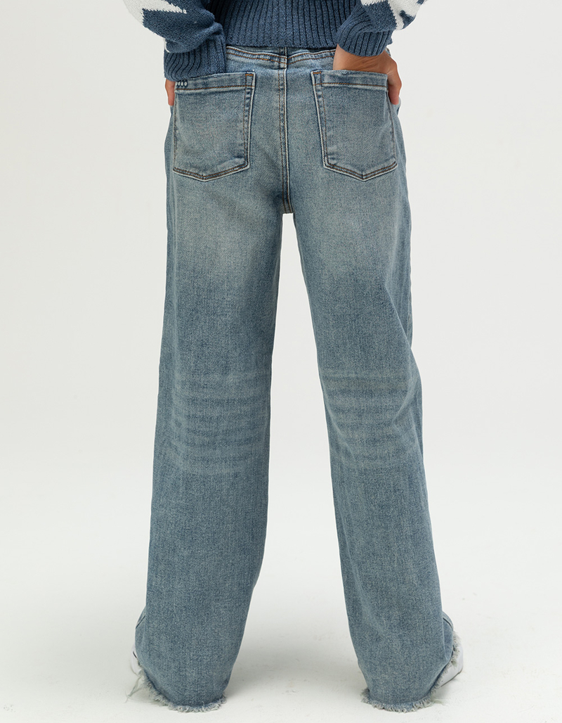 BLANK NYC Say Something Girls Wide Leg Jeans image number 5