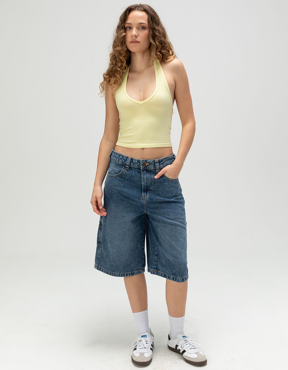 DICKIES Womens Carpenter Jorts - RINSE - 26 | Tillys