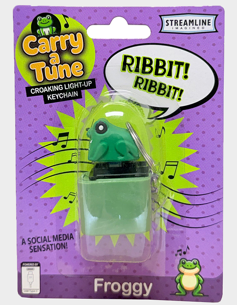Frog Rechargeable Clicker Keychain image number 0