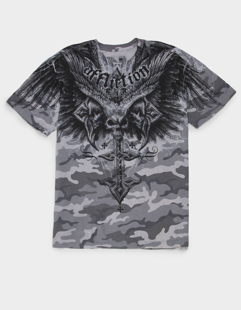 AFFLICTION Death Eyes Mens Tee image number 0