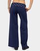 EDIKTED Petite Reeva Polka Dot Foldover Pants image number 3