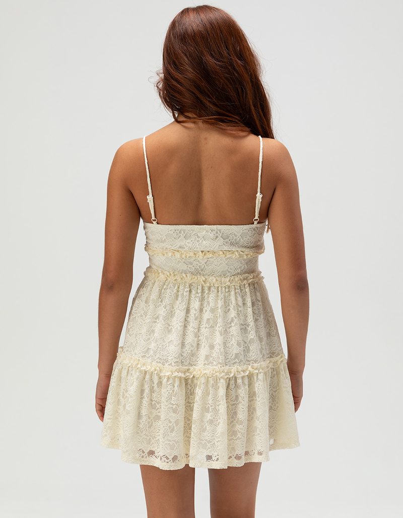 RSQ Womens Lace Tier Slip Dress