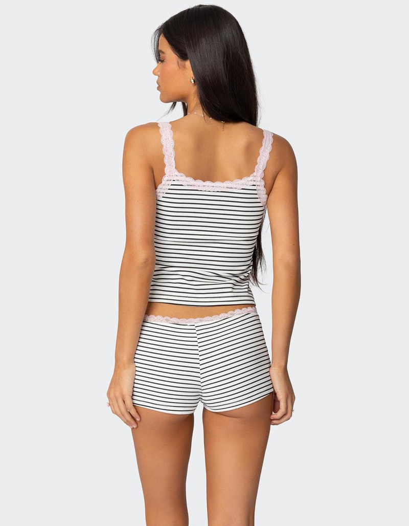 EDIKTED Sofi Striped Ribbed Tank Top image number 4