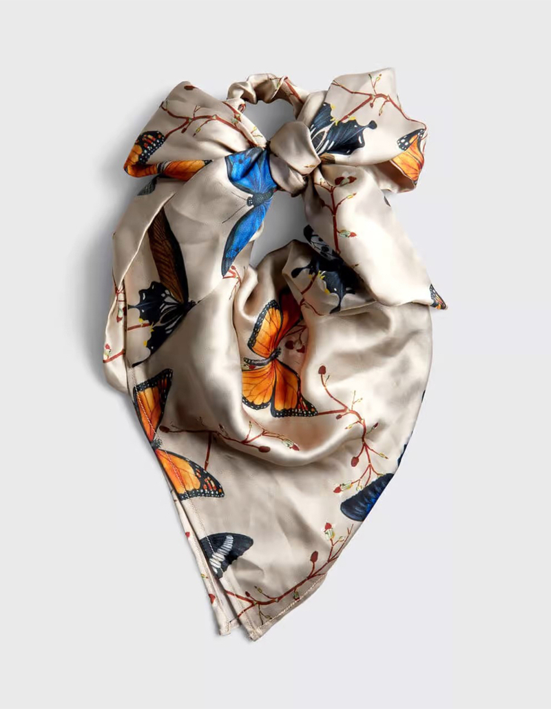KITSCH Retro Butterfly Womens Hair Scarf image number 0