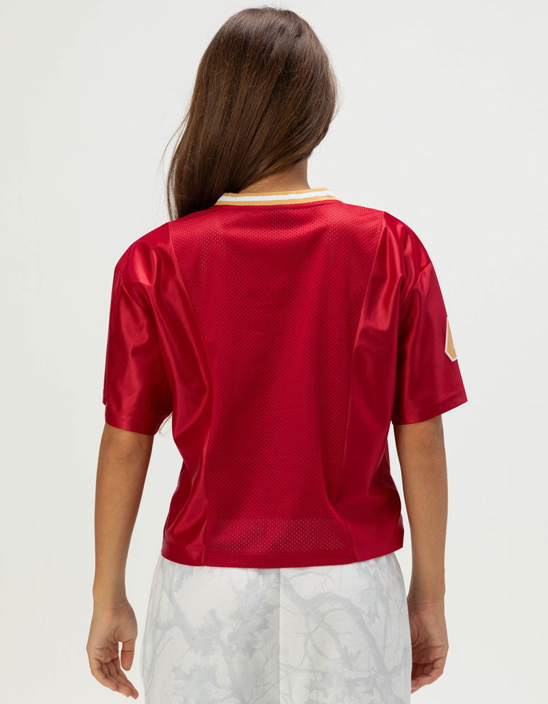 SAN FRANCISCO 49ERS Fight Song Womens Crop Mesh Jersey image number 4