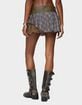 EDIKTED Varley Plaid & Lace Layered Mini Skort image number 3