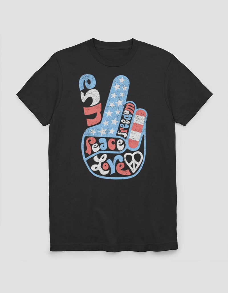 USA Peace Love Unisex Tee image number 0