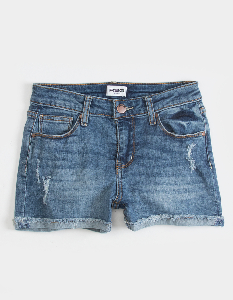 RSQ Girls Mid Rise Cuff Shorts image number 4