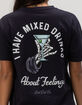 LAST CALL CO. I Have Mixed Drinks Womens Boyfriend Tee image number 4
