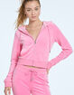 JUICY COUTURE OG Big Bling Velour Womens Zip-Up Hoodie image number 1