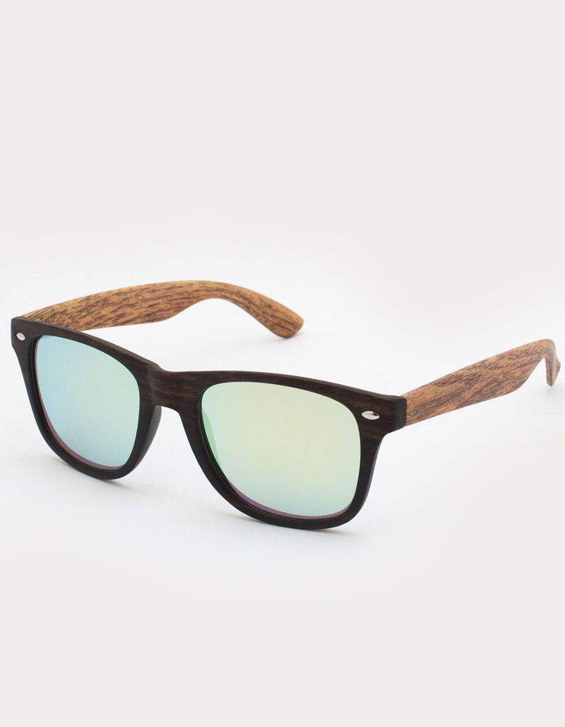 Plain Wood Square Sunglasses image number 0