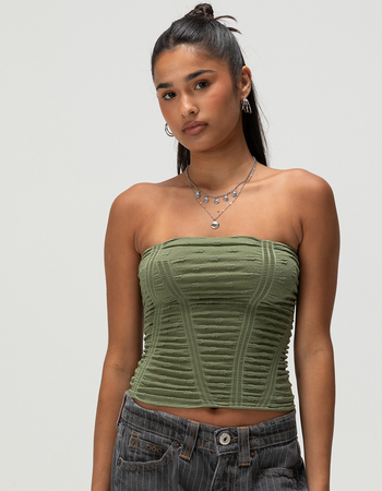 BDG Urban Outfitters Womens Ruched Bandeau Top Primary Image