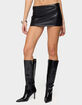 EDIKTED Viki Faux Leather Mini Skort image number 2
