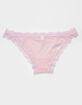 FULL TILT Lace-Trim Mesh Bikini Panties image number 2